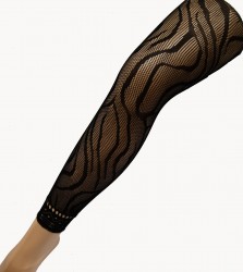 12X zebra fishnet leggings,...