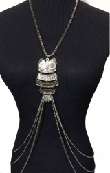 Body chain, owl body collar