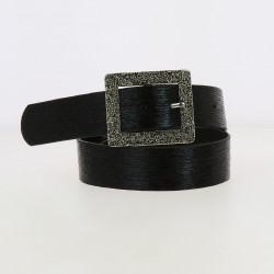 Shining leatherette belt,...
