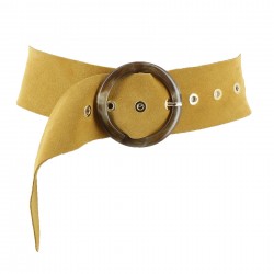 Wide suede leather belt,...