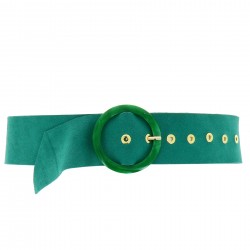 Wide suede leather belt,...