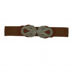 Women elastic braided belt,...