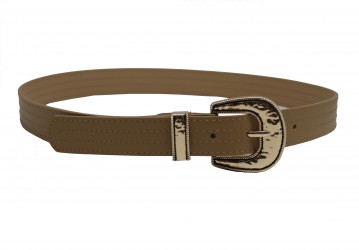 Women's faux leather belt