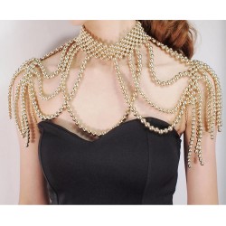 Shoulder body necklace with...
