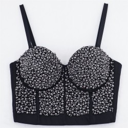 Women's bustier top with...