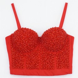 Women's bustier top with...