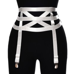 Stretch suspender belt