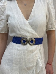 Women's Elastic Straw Belt