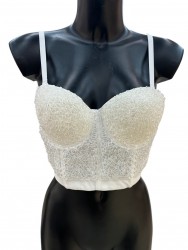6XWomen's bustier top with...