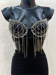 Spike and chain bra, 5577