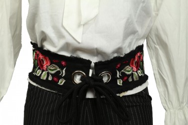 jeans embroidered belt,...