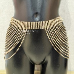 Short Rhinestone Skirt...