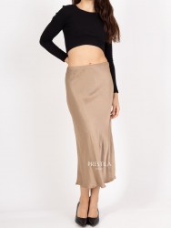Long Satin Skirt, LOUISE