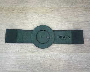 Suede Effect Elastic Belt