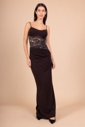 Robe longue Dentelle, Dahlia