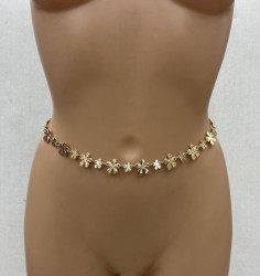 Ceinture Fleur Métal