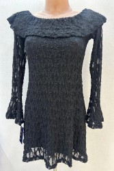 Short Lace Dress with Long...