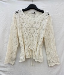 Pull Crochet Manche Longue,...