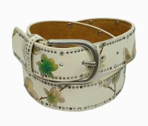 printed belt, FLower and...