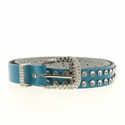 Ceinture cuir strass, TS5