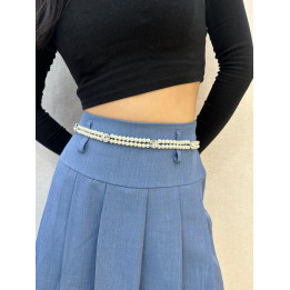 wholesale Pearl and rhinestone chain belt, TM030