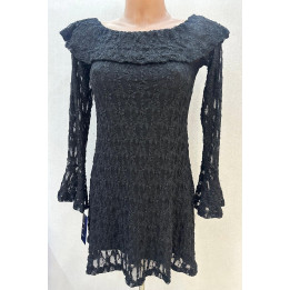 grossiste de Robe dentelle Courte manche longue, Charlotte